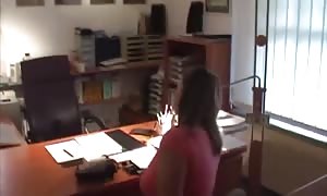 vast boobies bouncing in the office