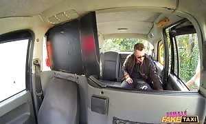 huge chested mommy makes suck face-fuck for a informal
 man
 on a back seat of woman fake Taxi