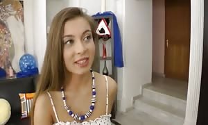 Russian stunner assfucked on camera