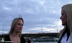 Blue Angel and Sophie Moone ride on a boat