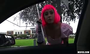 Caught a good
 pink-haired 18 YO whore for Stranded teenagers
 vid