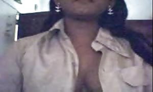 indian lady in web-cam
