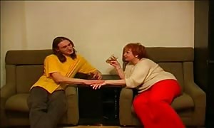 classy ginger russian milf is is getting your mitts on ripped up by a youngster