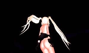 MMD hottie does anus shake with fake cock in snatch GV00067