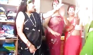 Nepali Aunties flopping funbags and dancing