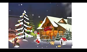 Santa Claus having fun with his Christmas presents toon Game