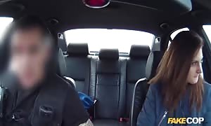 Spicy as hell woman is taking this cop's firm
 boner