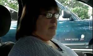 humungous beautiful woman stroke his dick job #9 In the truck, Married Sneaky aged
 wife