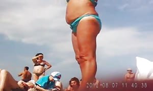 Russian matures on the beach! amateur!